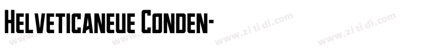 Helveticaneue Conden字体转换